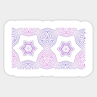 Kaleidoscopic stars #abstract Sticker